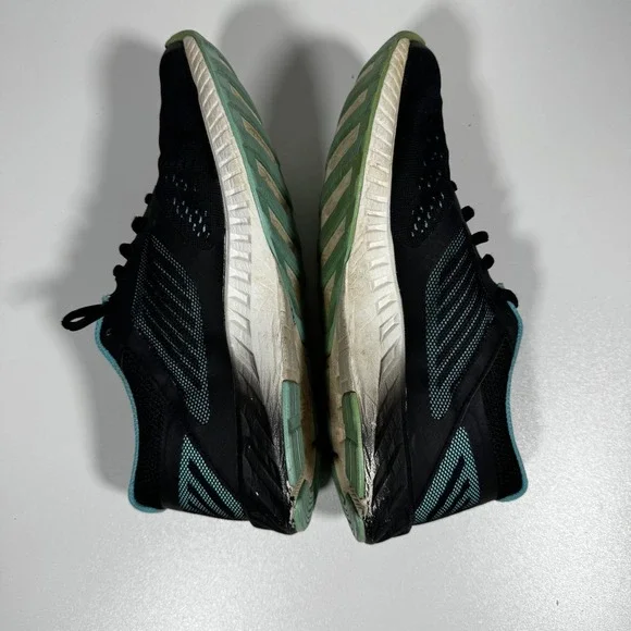 Asics fuzeX Lyte Running Shoes Sneakers Black Teal 7 38 W Athletic Workout Gym - Picture 5 of 9